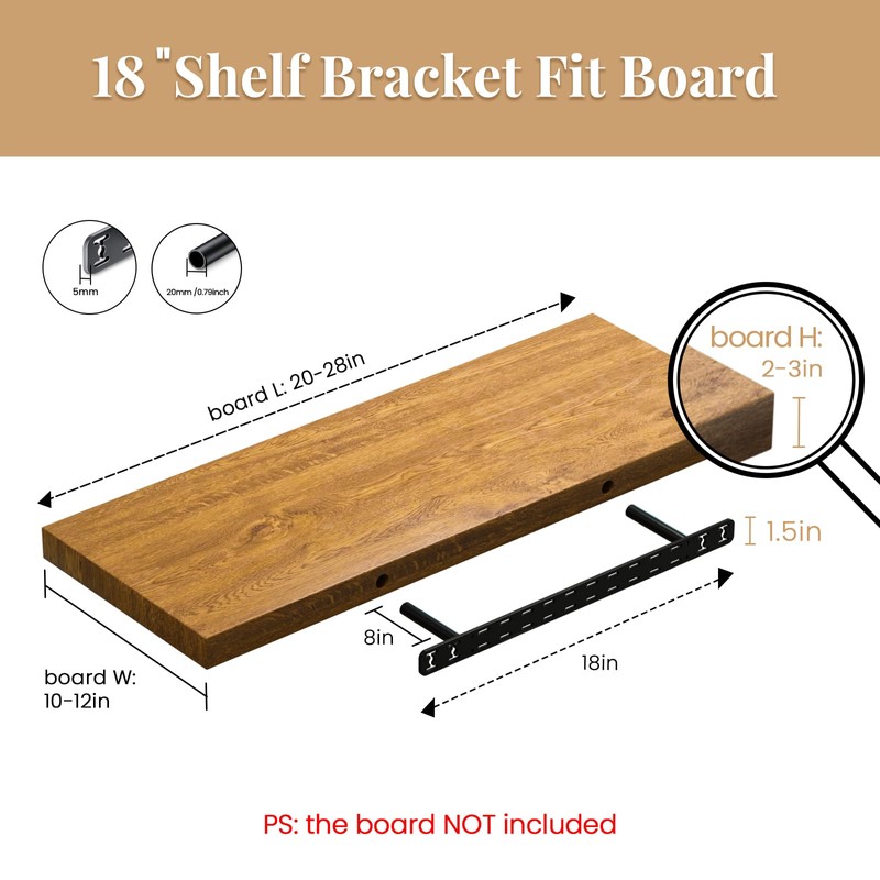 1pc Floating Shelf Hardware Heavy Duty Hidden Shelf Brackets Support,Wall
