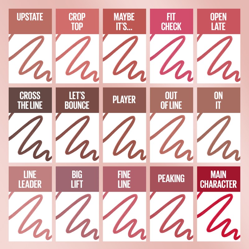 MAYBELLINE Lifter Liner Lip Liner Makeup, Lip Pencil with Hyaluronic