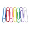 Alevar 100 Coloured Paper Clips Box Laminated Steel 50mm No.5