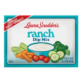 Laura Scudder's Original Ranch Fun Dip Mix Seasoning Powder Sauce (4 PACK) Great Tasting, Fat-Free Creamy Best Party Snack Dips, Perfect for Tortilla, Veggie Chips, Bagel Pork Rinds and more