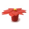 Charles Viancin Holiday Bottle Stopper Poinsettia