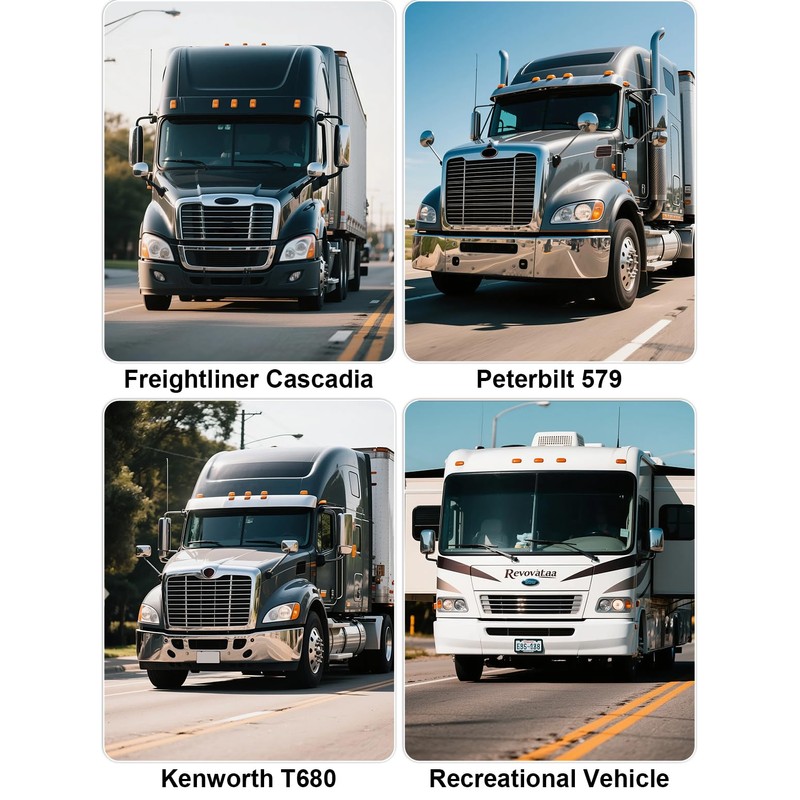 Upgraded 2 PCS Semi Trucks Window Shades, 23.6"x21.6" UV Protection