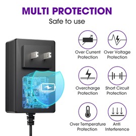 Guy-Tech 5V 3A AC/DC Adapter Compatible with Velocity Micro Cruz Tablet T510 5VDC 3000mA 5.0V Power Supply Cord Cable Travel Wall Home Battery Charger