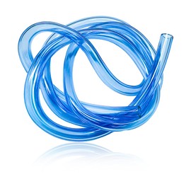 BWBWND Colorful Fuel Line Hose Tube, 0.2"(5mm) ID Flexible Anti-Corrosion Rubber Gas Fuel Line Tube, Petrol Gas Oil Hose Pipe Vacuum Tubing Replacement for Motorcycle ATV Dirt Bike (Blue)