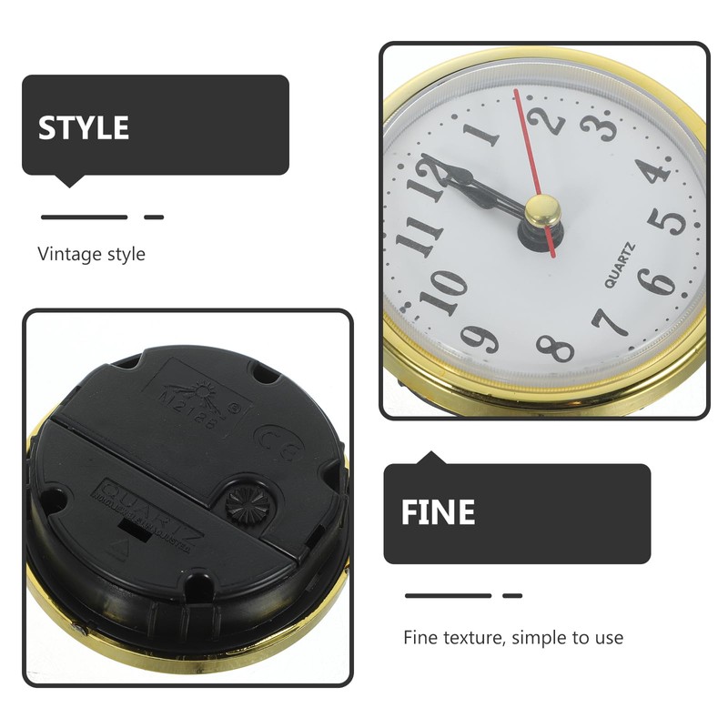 Gadpiparty Embedded Clock Head DIY Clock Insert Alarm Clock Flip