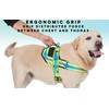 Dog harness with 3 metal ring anchors to hold your