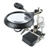 Magnifying Glass LED Magnifying Desk Lamp with Auxiliary Clips for
