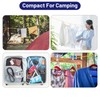Portable Travel Clothesline Cord, Caudblor Adjustable 33ft Camping Clothes line,