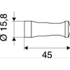 Emco Rondo 507500101 Hook Large, Chrome-Plated, Normal
