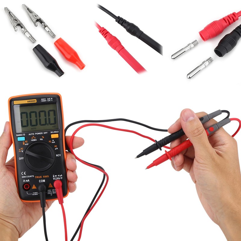 KooingTech Digital Multimeter Tester AN8009 with Bag, Voltmeter Multimeter with
