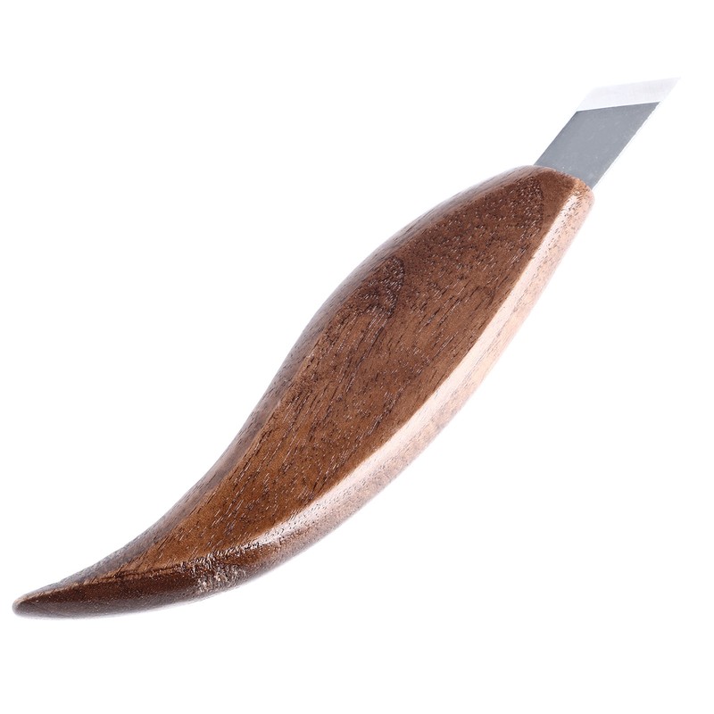 Wood Carving Knife Stainless Steel Blade Walnut Handle Whittling Knife
