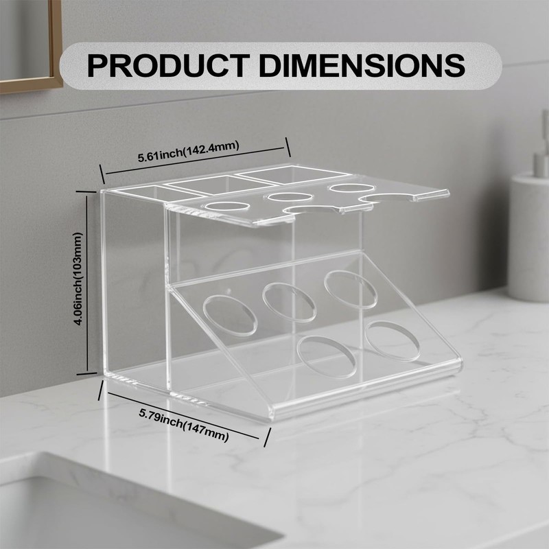 Shaving Brush Stand and Razor Holder, Safety Razor Stand for