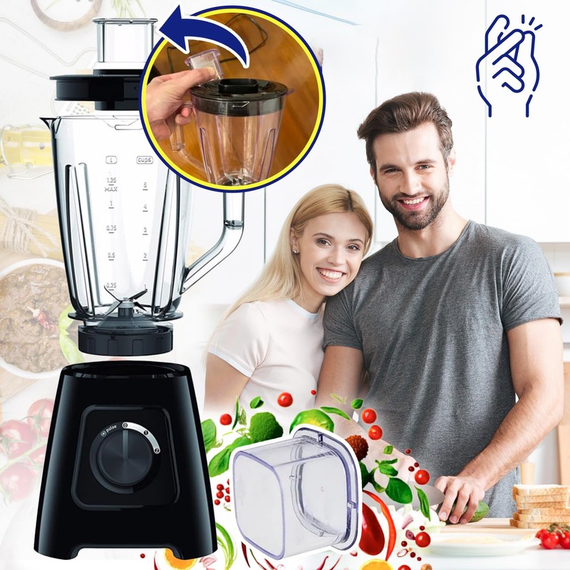 MONTERAL Blender Cup Lid Plug for Food Processor with the