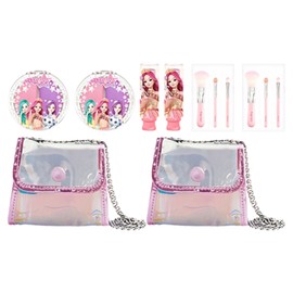 Little Bling Secret Jouju Star Jewel Hologram Children's Mini Bag Beauty Set, Lipstick + Twin Blusher + 3 Brushes + Hologram Mini Bag, 2 Sets / 리틀블링 시크릿쥬쥬 별의보석 홀로그램 어린이 미니백 뷰티세트, 립스틱 + 트윈블러셔 + 브러쉬 3종 + 홀로그램 미니백, 2세트