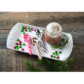 Fun Express Hot Cocoa Hard Candy Spoons for Christmas (1 Dozen) - Hard Candy, Sweet & Hard Candy, Winter & Christmas Treats & Gifts