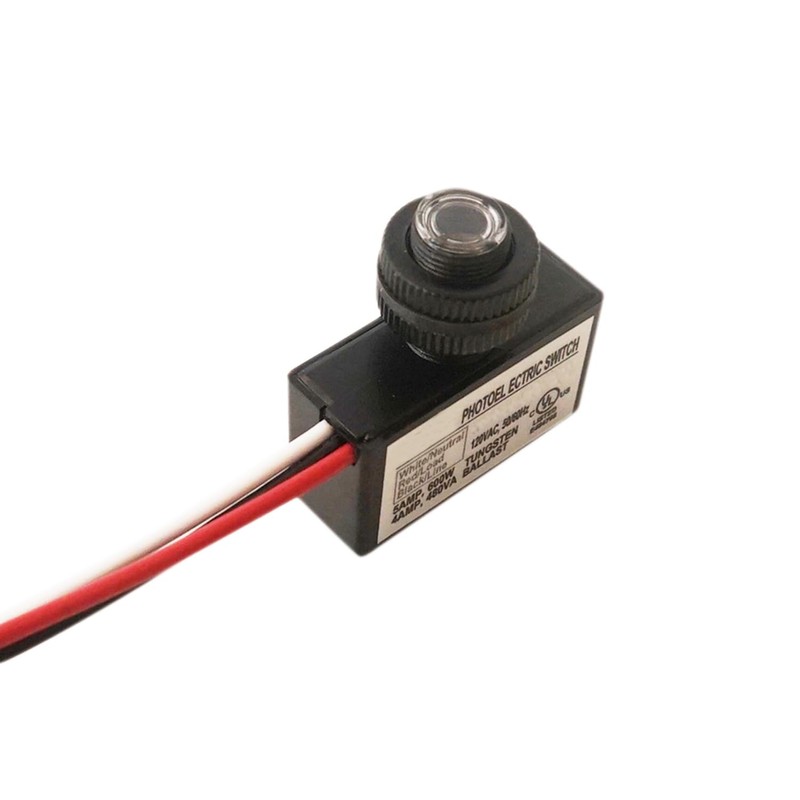 LoveDeal Photoelectric Switch, AC 120V Outdoor Hard-Wired Post Eye Light