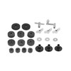 23Pcs Cymbal Felts Sets Stent Tube Clutch Wing Nuts Washer