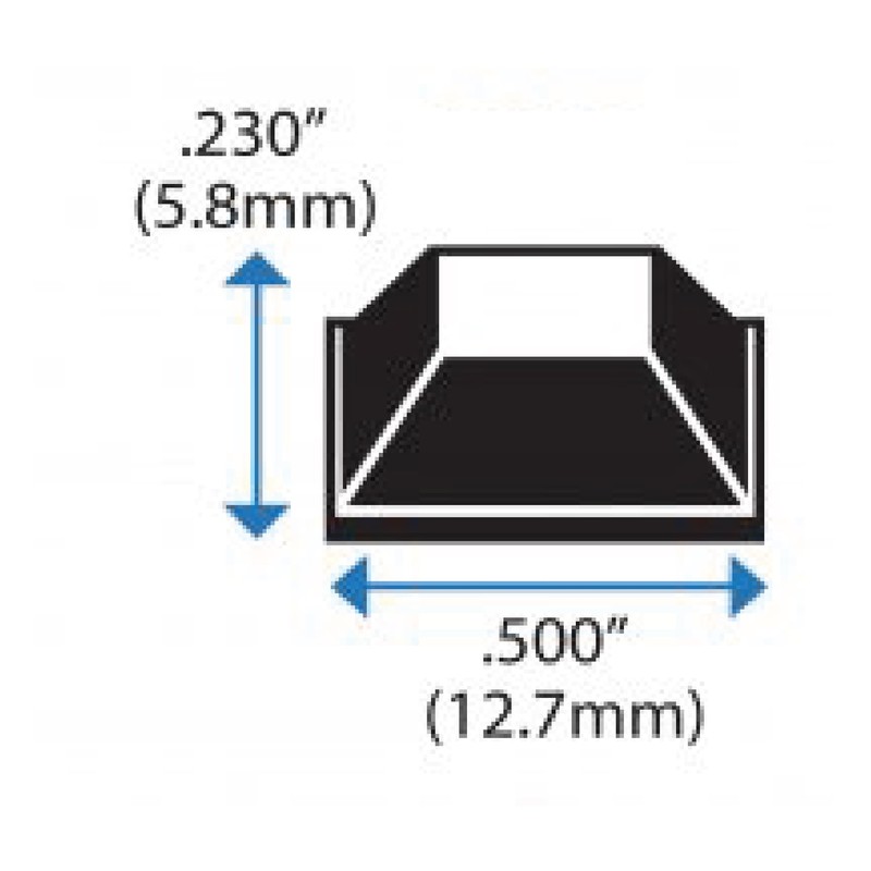 Black Rubber Feet (50 Pack) Self Stick Bumper Pads -