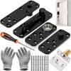 Hidden Door Hinge, 360° Rotating Pivot Hinge, 570lbs Load-Bearing Door