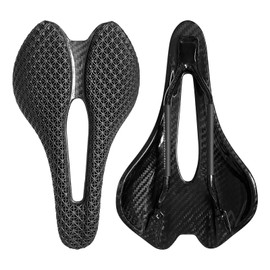 3D Full Carbon Fiber Bicycle Seat Cushion Adaptive Bicycle Seat Cushion for Small Wheeled Bikes Mountain Bikes and Gravel Bikes
