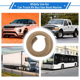 VekAuto 1 Pc Car Heater Duct Pipe 42mm ID 150cm Max l Warm Air Ducting Hose Car Truck RV Bus Van Boat Aluminum Foil Brown