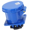 Waterproof Industrial Plug IP67 Compact Insulation 3 Cores Rubber Sealing
