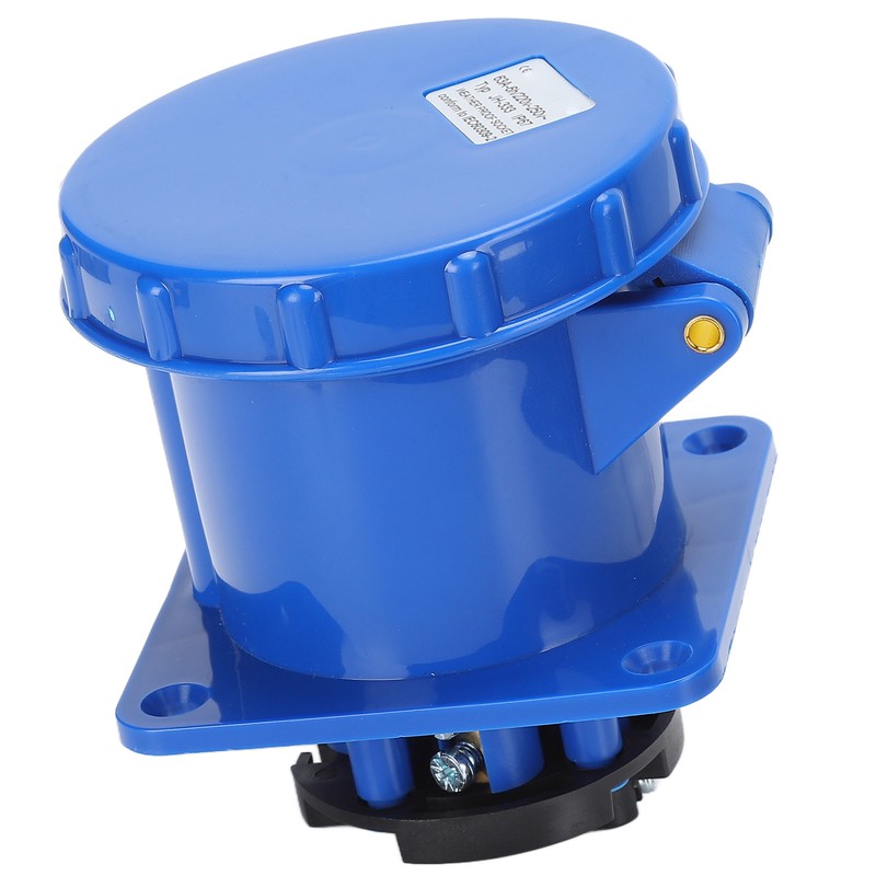 Waterproof Industrial Plug IP67 Compact Insulation 3 Cores Rubber Sealing