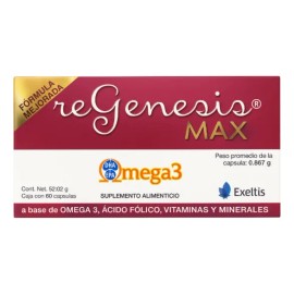 Regenesis Max 52.02 G Caja Con 60 Cpsulas Sin Sabor                                                                                                   
