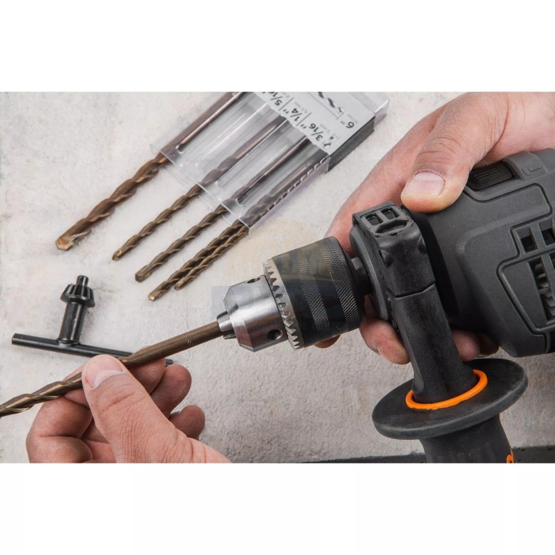 Truper COMBOR-1/2N6 1/2" 700 W rotary hammer, 6 bits and