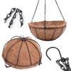 EIMQUVW 4 Pack Hanging Planter Basket Outdoor Large Hanging Flower