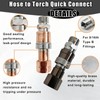 Oxy Acetylene Torch Hose Quick Connects B-Size 9/16"-18 4PCS