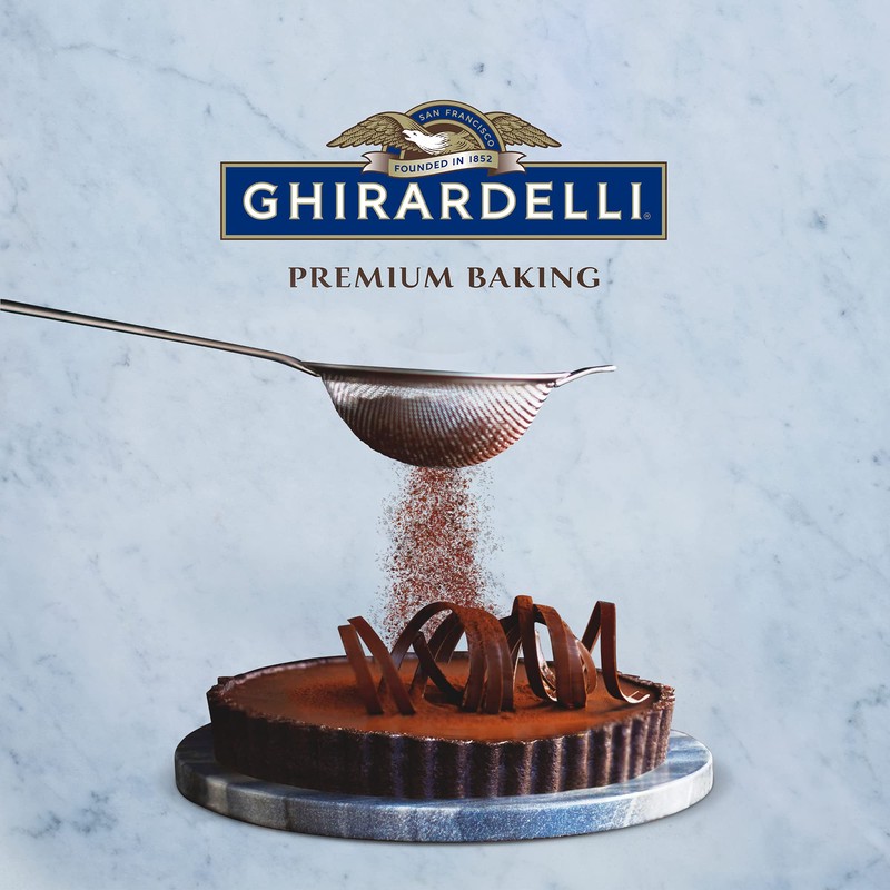 Ghirardelli 100 Percent Unsweetened Premium Baking Cocoa, 8 Ounce (Pack