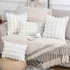 Madizz Faux Wool Cream White Cushion Covers 12x20 Inch, 30x50