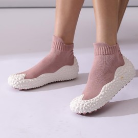 Gallonshark 0 Gravity Soles for Women and Men Quick-Dry Aqua Socks Swim Beach Yoga Exercise Aldult Size Pink-8.5-9.5 Women/6.5-7.5 Men