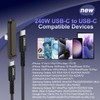 Invisible Holder Charger Cable with Stand,Detachable 240W USB Type C