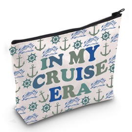 PYOUL Funny Cruise Cosmetic Bag in My Cruise Era Makeup Zipper Pouch Bag Cruise Lovers Gift Cruise Crew Gift Cruise Travel Gift (Cruise Era Bag EU)