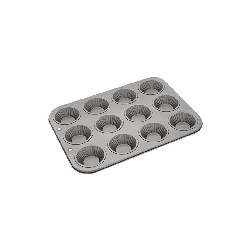 Judge JB52 Non-Stick Bun Tin with 12 Fluted Cups, Dishwasher