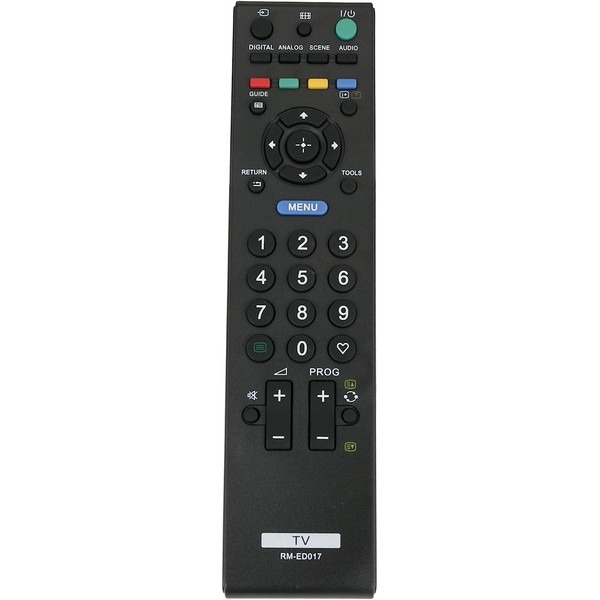 Replacement Remote Control RM-ED017 for Sony Smart TV KDL-22E5500 KDL-26L4000