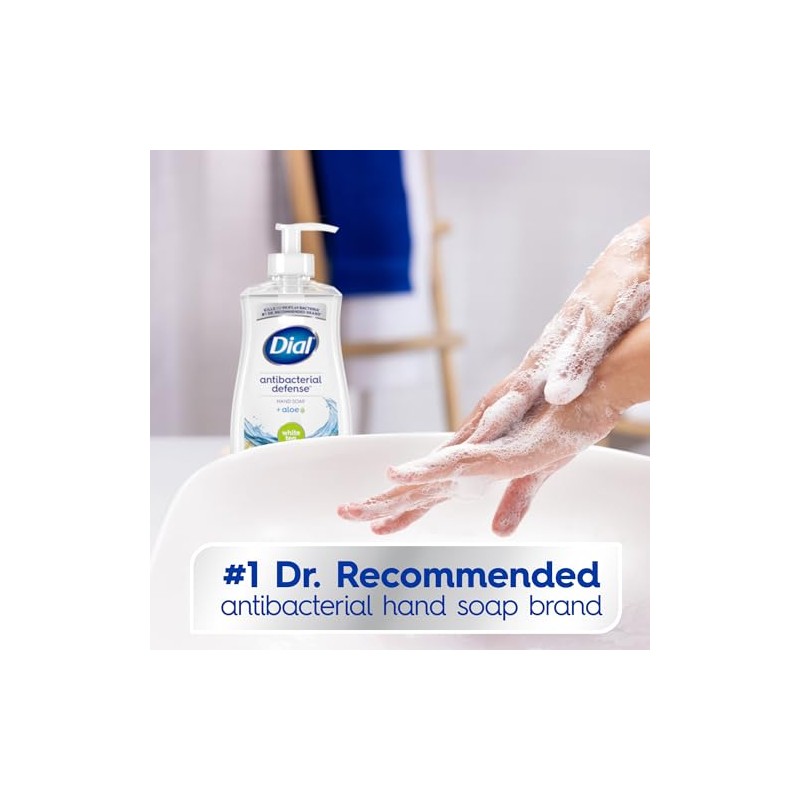 Dial Complete Antibacterial Liquid Hand Soap, White Tea, 11 fl
