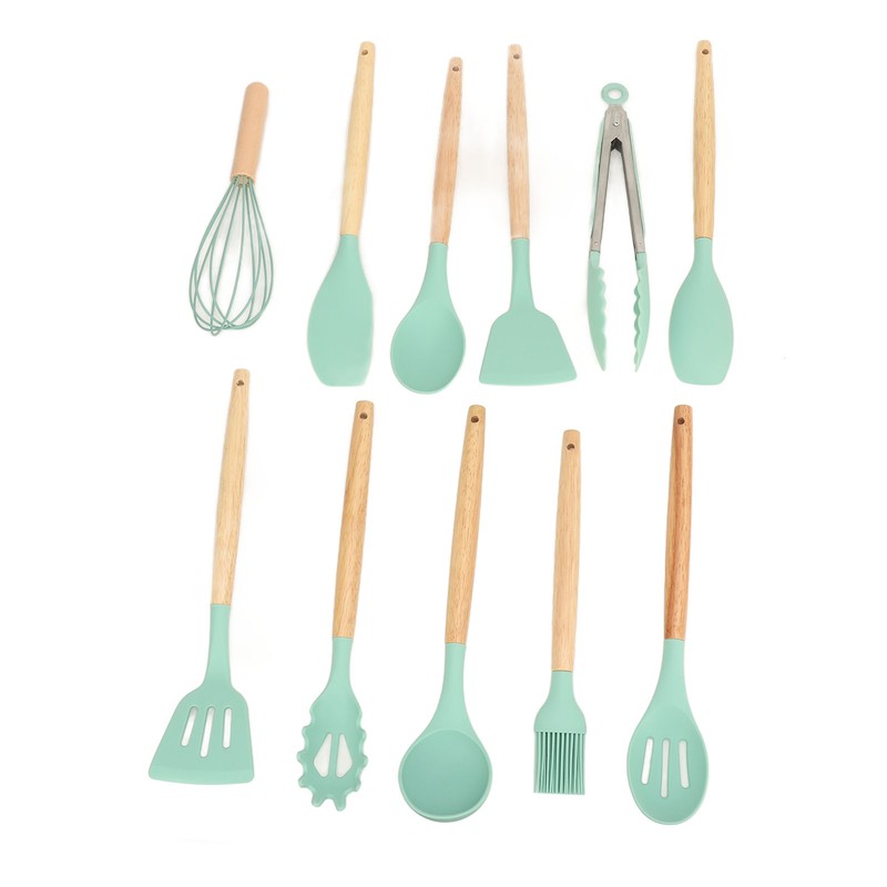 12PCS Kitchen Utensil Set Silicon Cooking Utensils Set with Holder