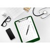 Better Office Products Green Plastic Clipboards, 12 Pack, Durable, 12.5