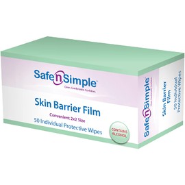Safe n' Simple Skin Barrier Film, 50 Count, with Alcohol