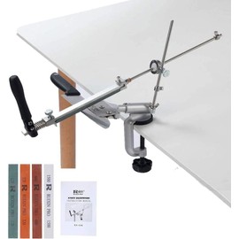 Ruixin pro Aluminium alloy Knife sharpener system 360 degree flip Constant angle Grinding tools Grinder machinewith 4pcs stones