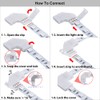 Nicelux 90 Degree Corner 4 Pin L Shape Connector for