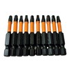 ORANGE TORNADO 10 Pack R2 2" Impact Rated Screw bits…