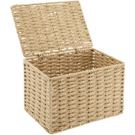 Chidorisangyou Storage Box, Beige, W 9.1 x D 6.3 x H 5.9 inches (23 x 16 x 15 cm)