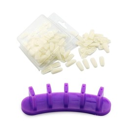 KADS 1set Nail Practice Stand+ 100pcs Practice Nail Tips Salon Manicure Nail Art Beauty Tools
