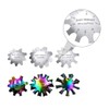 Ipetboom 6pcs Stainless Steel Nail Art Templates for DIY Manicure