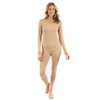 Leveret Womens Two Piece Thermal Pajamas Solid Beige X-Small