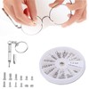120 Pcs Eyeglass Screws, Sunglasses Screws, Repair Tools, Watch Repair,